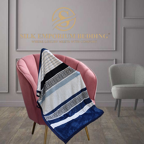 Versace Border Digital Printed Fleece Blankets