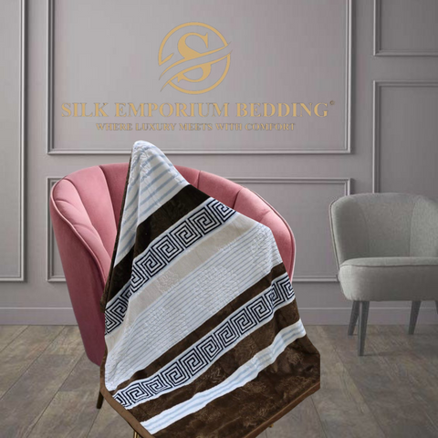 Versace Border Digital Printed Fleece Blankets