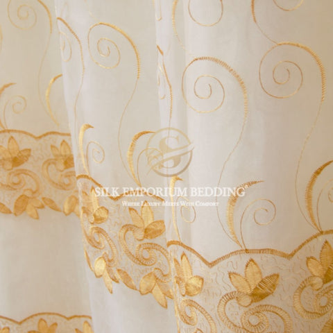 ORGANZA CURTAINS - Silk Emporium Bedding